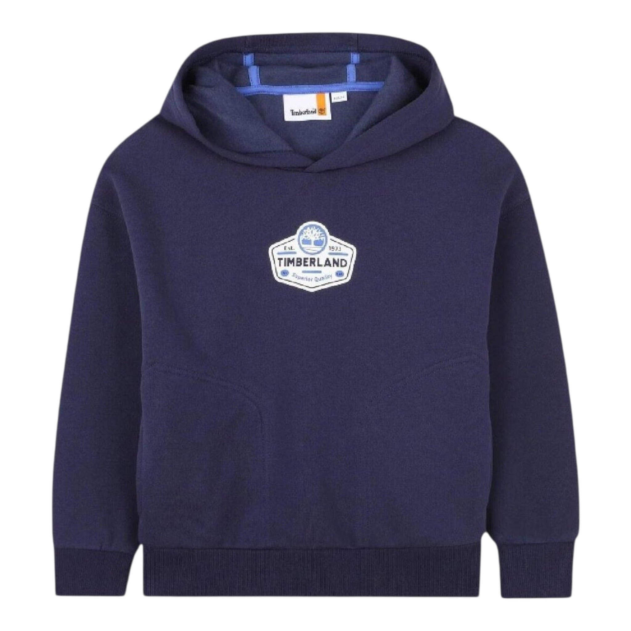 Timberland Felpa tinta unita con Stampa Blu per Bambino T60546 BLU TIMBERLAND 