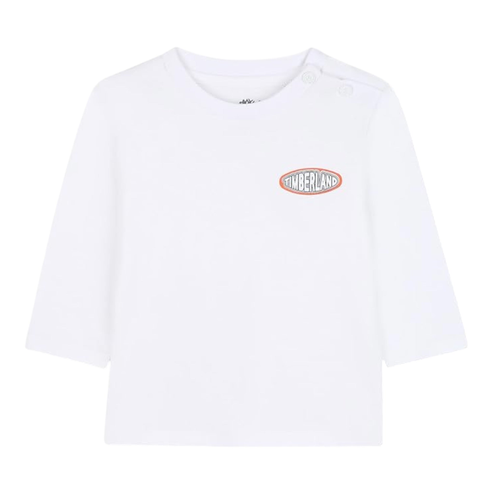 Timberland Shirt tinta unita con Stampa Bianco per Neonato T60587 BIANCO TIMBERLAND 