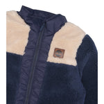 Timberland Giubbino Pelliccia tinta unita con Zip Blu per Neonato T60594 BLU TIMBERLAND 