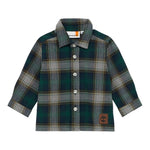Timberland Camicia tinta unita con Fantasia A Quadri Verde per Neonato T60600 VERDE TIMBERLAND 