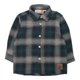 Timberland Camicia tinta unita con Fantasia A Quadri Verde per Neonato T60600XX VERDE TIMBERLAND 