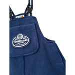 Timberland Salopette tinta unita con Logo Blu per Neonato T60615 BLU TIMBERLAND 