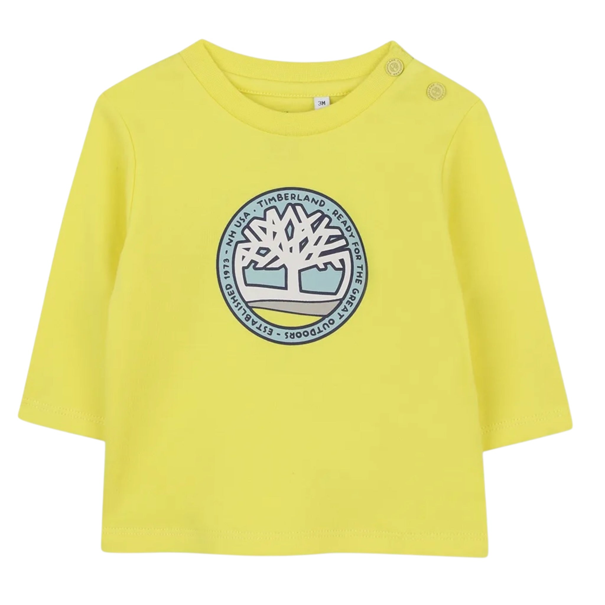 Timberland Shirt tinta unita con Stampa Giallo per Neonato T60616 GIALLO TIMBERLAND 