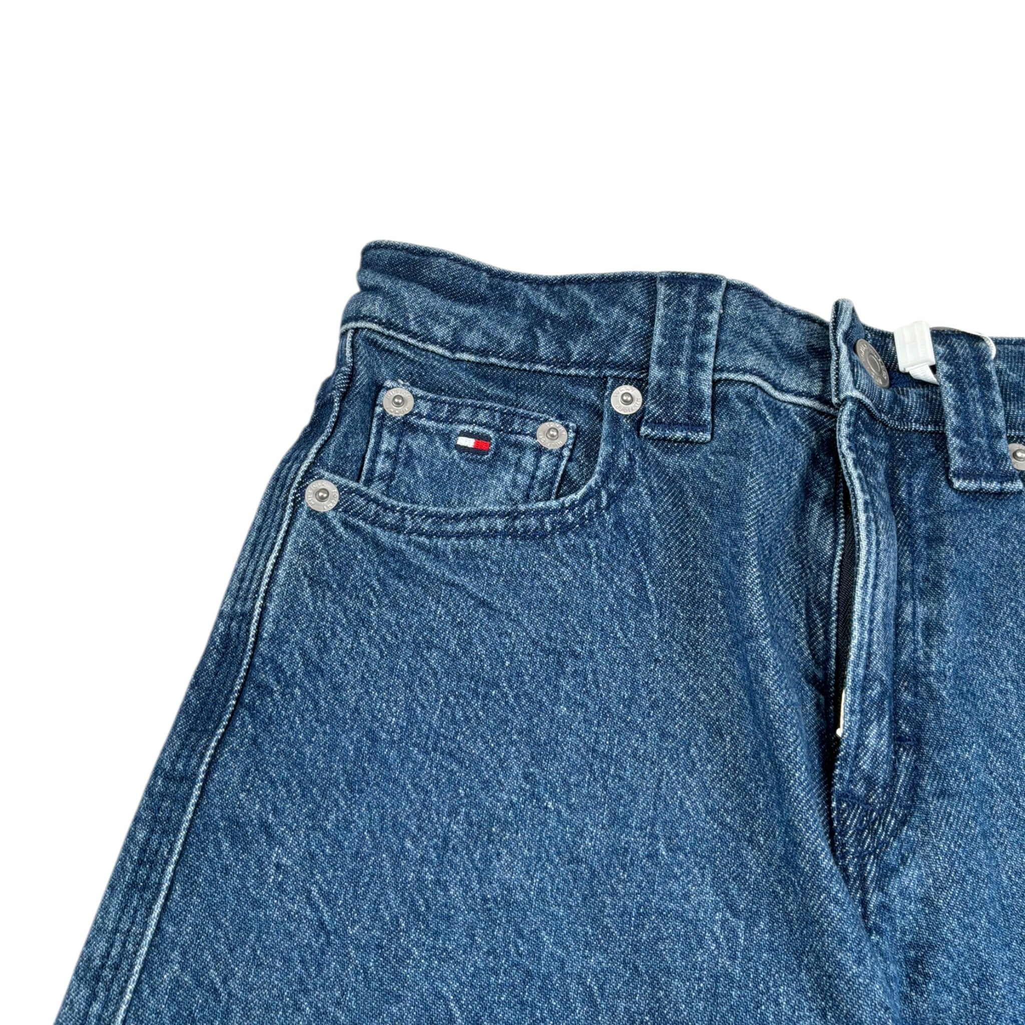 Tommy Hilfiger Jeans tinta unita con Girovita Regolabile Modello Palazzo Blu per Bambina 08644 BLU TOMMY HILFIGER 