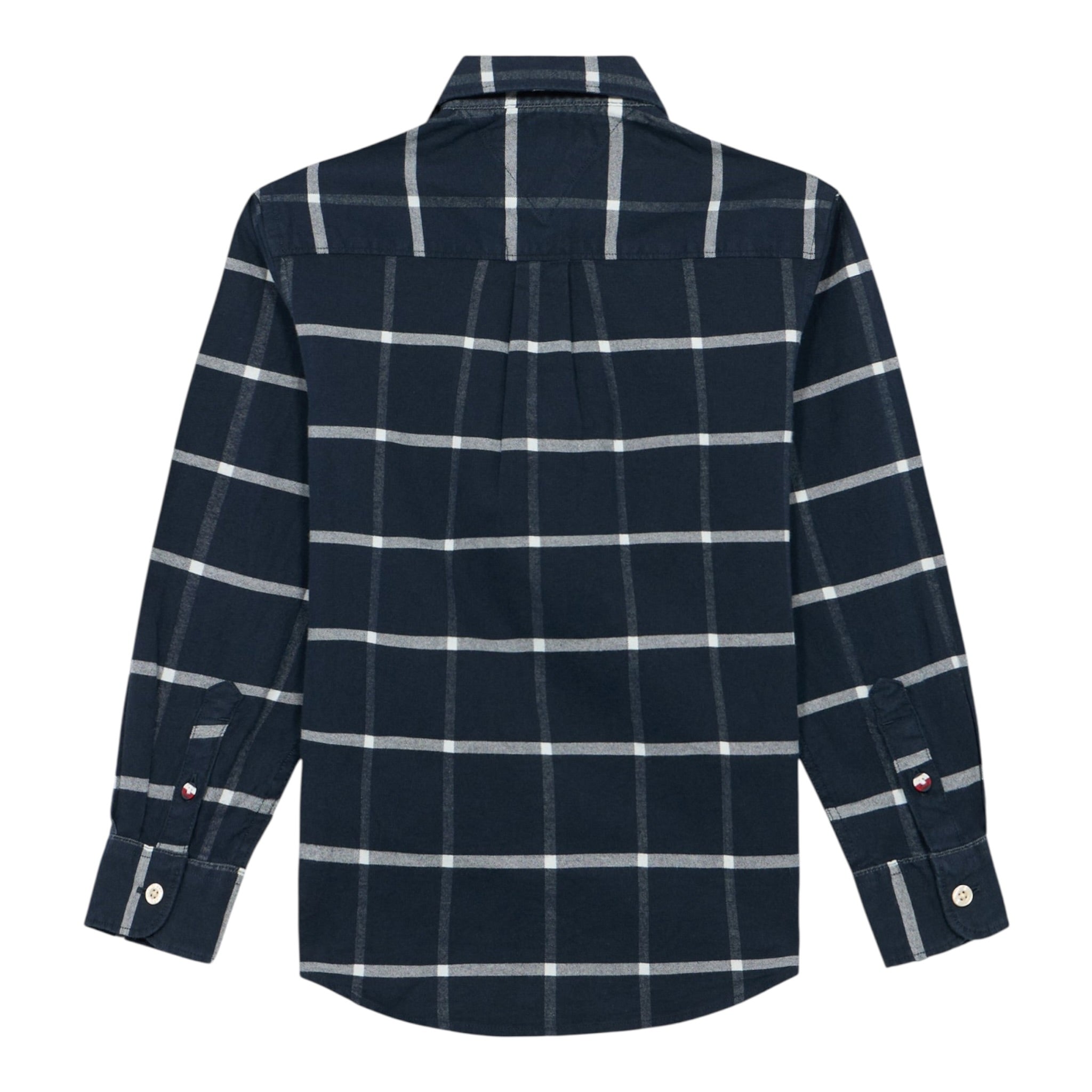 Tommy Hilfiger Camicia Manica Lunga tinta unita Blu per Bambino KB0KB010096 BLU TOMMY HILFIGER 