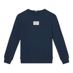 Tommy Hilfiger Felpa tinta unita Girocollo con Stampa Blu per Neonato KB0KB09315N BLU TOMMY HILFIGER 