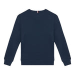 Tommy Hilfiger Felpa tinta unita Girocollo con Stampa Blu per Neonato KB0KB09315X BLU TOMMY HILFIGER 