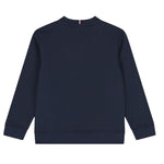 Tommy Hilfiger Felpa tinta unita Girocollo con Stampa Blu per Neonato KB0KB09741N BLU TOMMY HILFIGER 