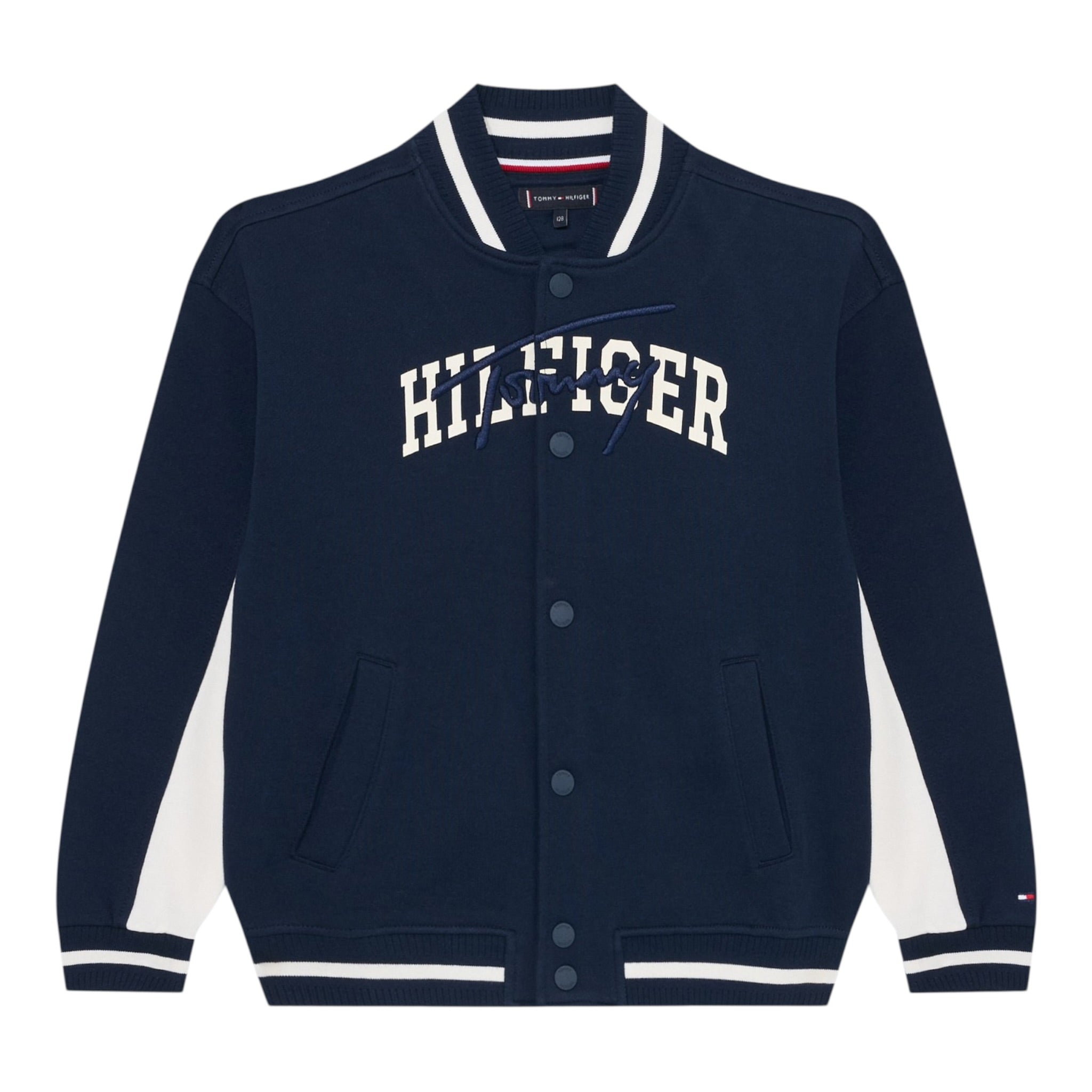 Tommy Hilfiger Felpa con Bottoni tinta unita Blu per Neonato KB0KB09745N BLU TOMMY HILFIGER 