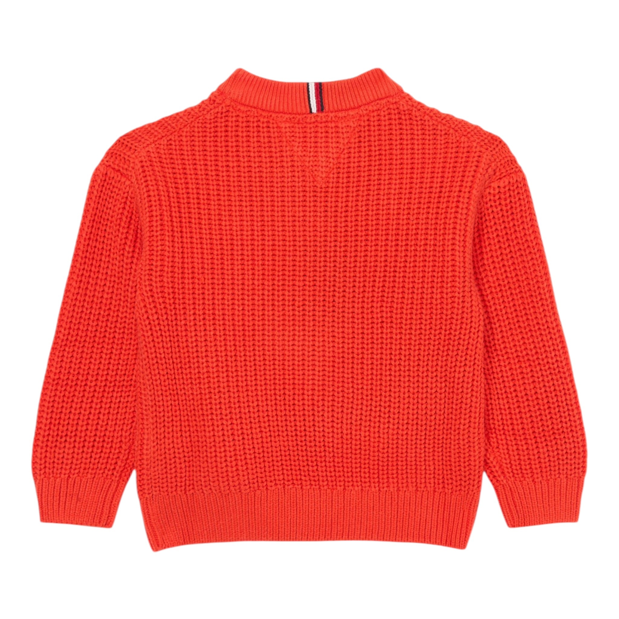 Tommy Hilfiger Maglia Girocollo tinta unita Fragola per Bambino KB0KB09908 FRAGOLA TOMMY HILFIGER 