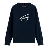 Tommy Hilfiger Maglia tinta unita con Stampa Blu per Bambino KB0KB09974 BLU TOMMY HILFIGER 