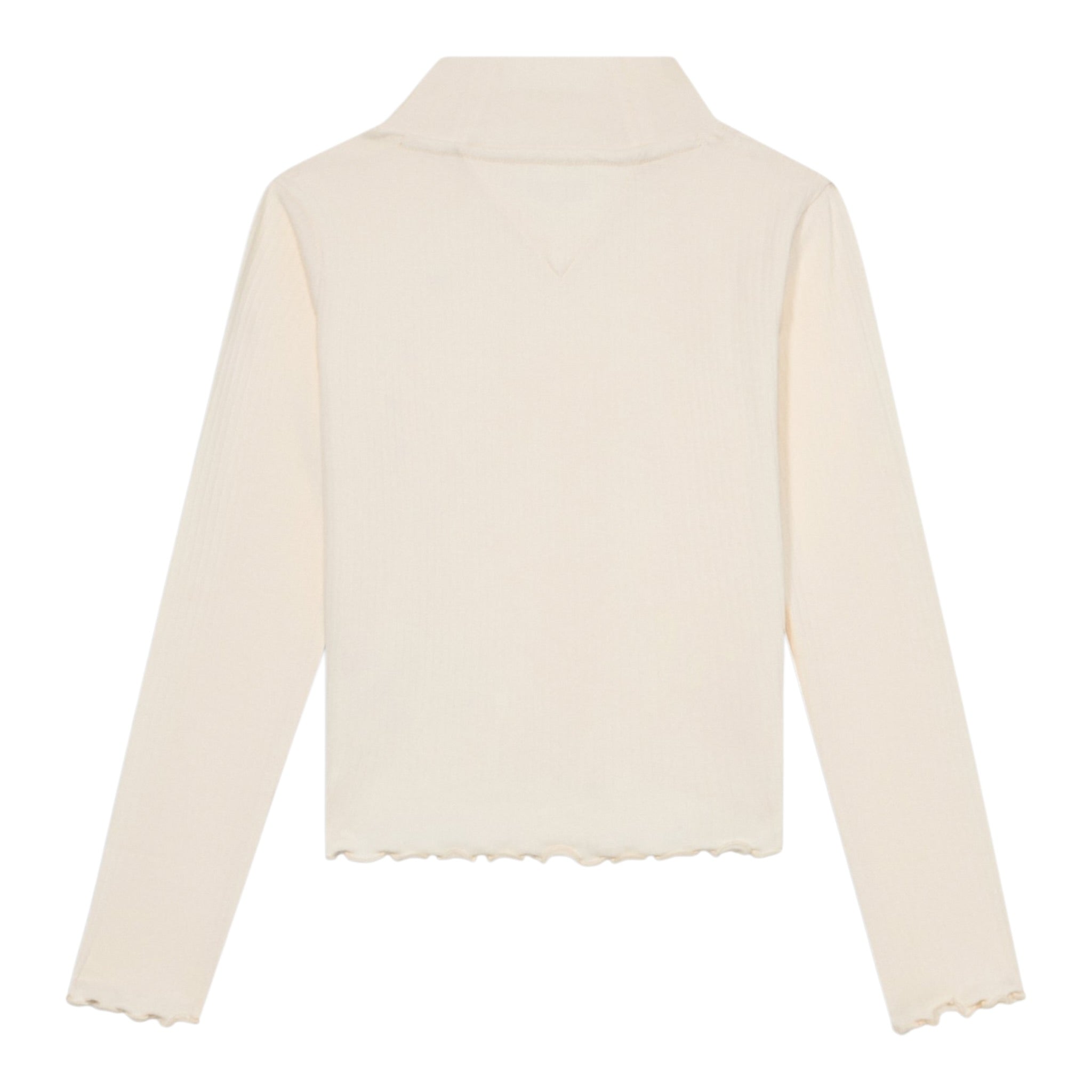 Tommy Hilfiger Shirt Collo Alto tinta unita Panna per Bambina KG0KG08802X PANNA TOMMY HILFIGER 
