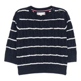 Tommy Hilfiger Maglia Girocollo Fantasia A Righe Blu per Neonato KN0KN02089 BLU TOMMY HILFIGER 