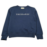 Trussardi Felpa Chiusa Girocollo tinta unita Blu per Bambino TBA26014FE BLU TRUSSARDI 