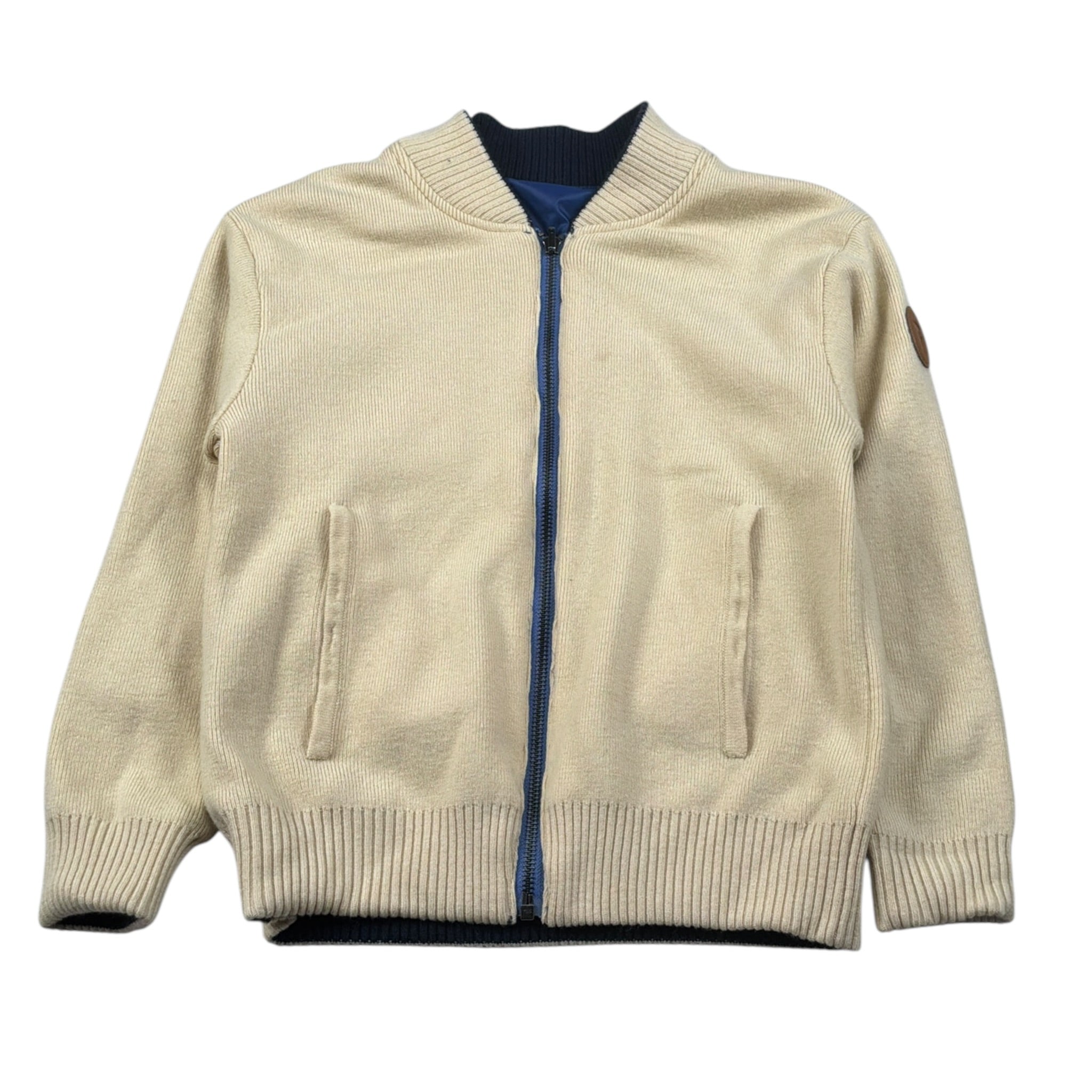 Trussardi Giubbino Reversibile Bicolore Blu/Crema per Bambino TBA26044GB BLU/CREMA TRUSSARDI 