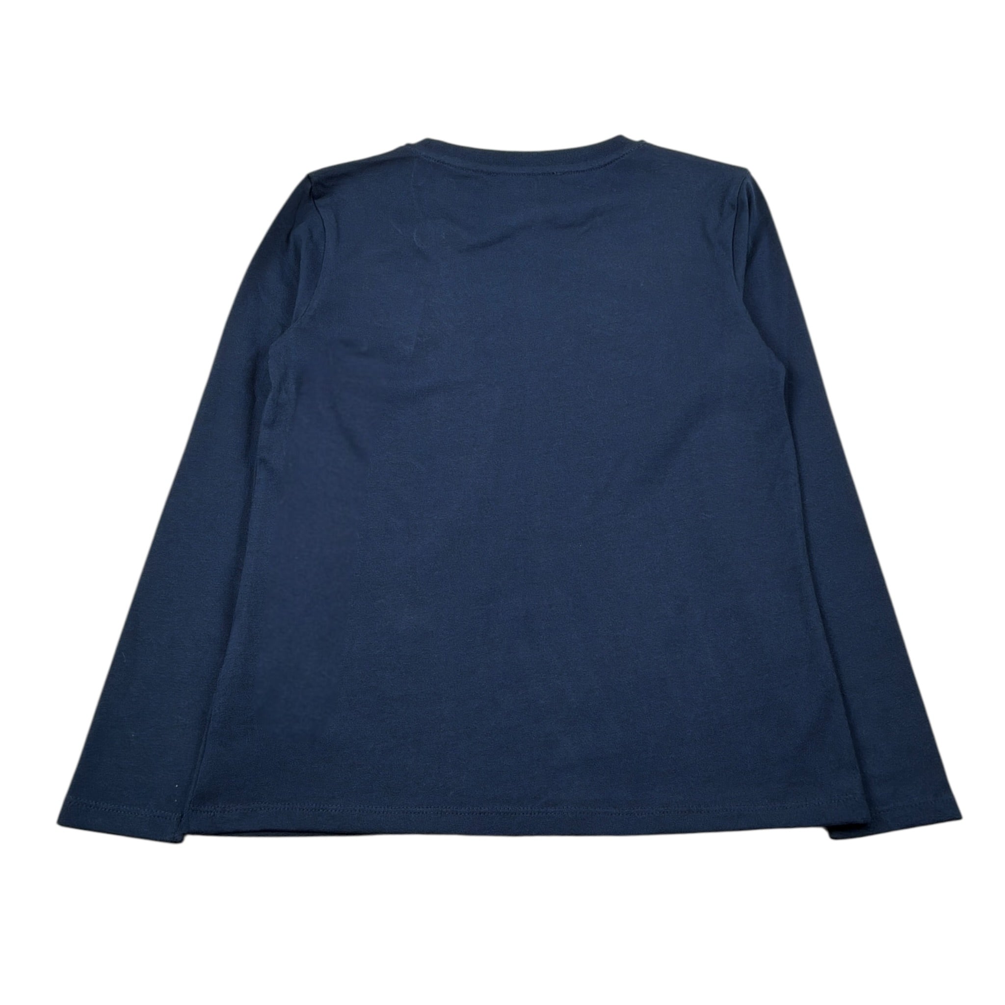 Trussardi Shirt Girocollo tinta unita con Logo Blu per Bambino TGA26008TS BLU TRUSSARDI 