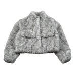 Trussardi Pelliccia tinta unita Grigio per Bambina TGA26017PL GRIGIO TRUSSARDI 