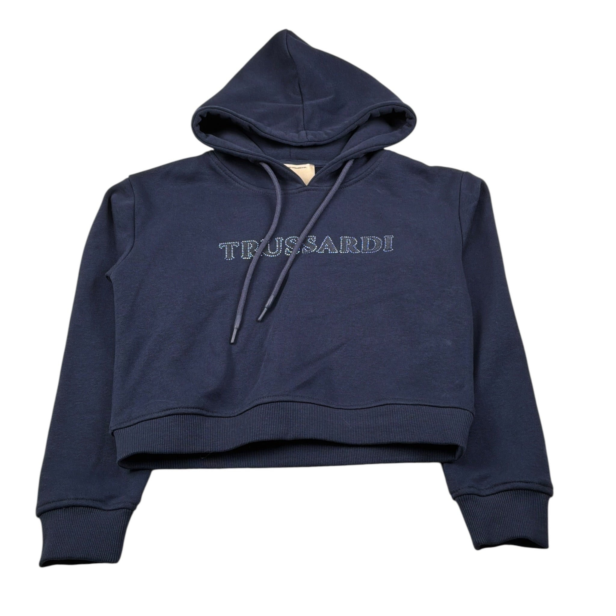 Trussardi Felpa Chiusa con Cappuccio tinta unita Blu per Bambina TGA26018FE BLU TRUSSARDI 