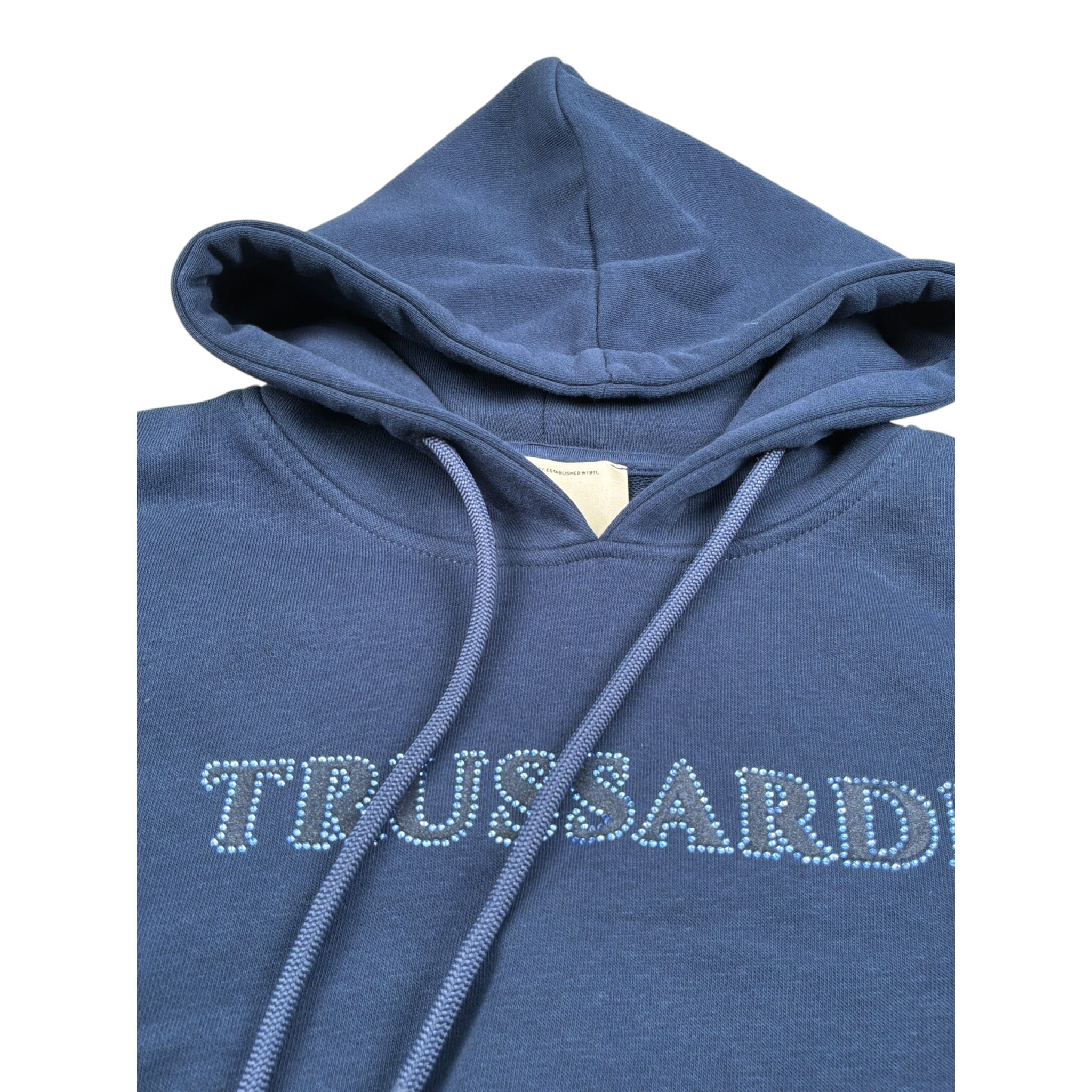 Trussardi Felpa Chiusa con Cappuccio tinta unita Blu per Bambina TGA26018FE BLU TRUSSARDI 