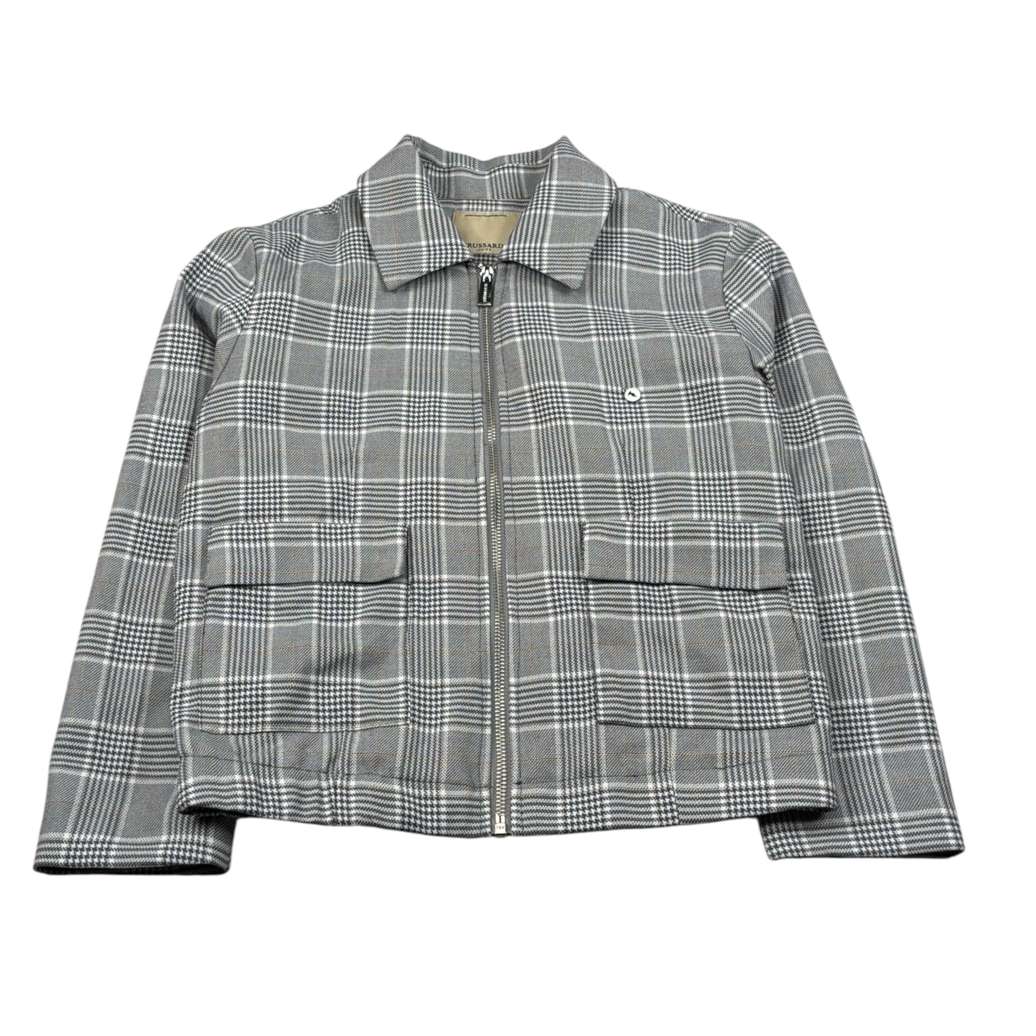 Trussardi Giacca Stampa Fantasia con Zip Grigio per Bambina TGA26058GB GRIGIO TRUSSARDI 