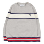 Trussardi Maglia Tricolore con Fantasia A Righe Grigio per Neonato TIA25030MA GRIGIO TRUSSARDI 