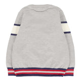 Trussardi Maglia Tricolore con Fantasia A Righe Grigio per Neonato TIA25030MA GRIGIO TRUSSARDI 