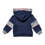 Trussardi Felpa Tricolore con Zip E Cappuccio Grigio per Neonato TIA25039FEN GRIGIO TRUSSARDI 