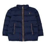 Trussardi Giubbino tinta unita con Cappuccio Blu per Neonato TIA25066PI BLU TRUSSARDI 