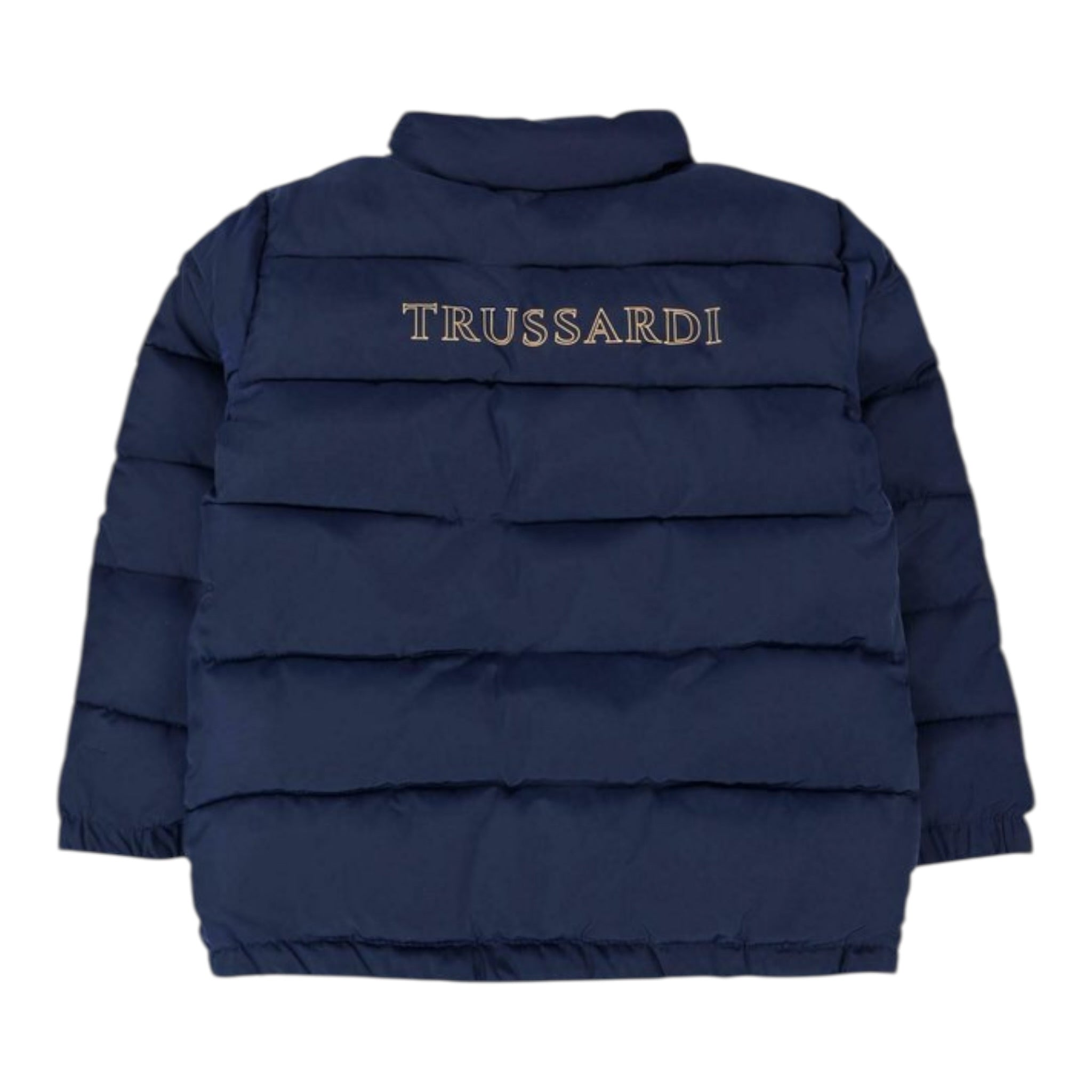 Trussardi Giubbino tinta unita con Cappuccio Blu per Neonato TIA25066PI BLU TRUSSARDI 