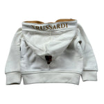 Trussardi Felpa con Zip E Cappuccio tinta unita Panna per Neonato TIA25068FEN PANNA TRUSSARDI 