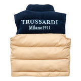 Trussardi Giubbino Modello Smanicato Bicolore Blu per Neonato TIA25101PI BLU TRUSSARDI 