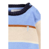 Trussardi Maglia Bicolore con Stampa Beige per Neonato TIA25103MA BEIGE TRUSSARDI 
