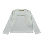 Trussardi Shirt Girocollo tinta unita con Logo Bianco per Neonato TIA26004TS BIANCO TRUSSARDI 
