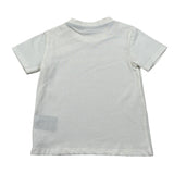 Trussardi T-Shirt Girocollo Tinta Uita con Logo Bianco per Neonato TIA26008TS BIANCO TRUSSARDI 