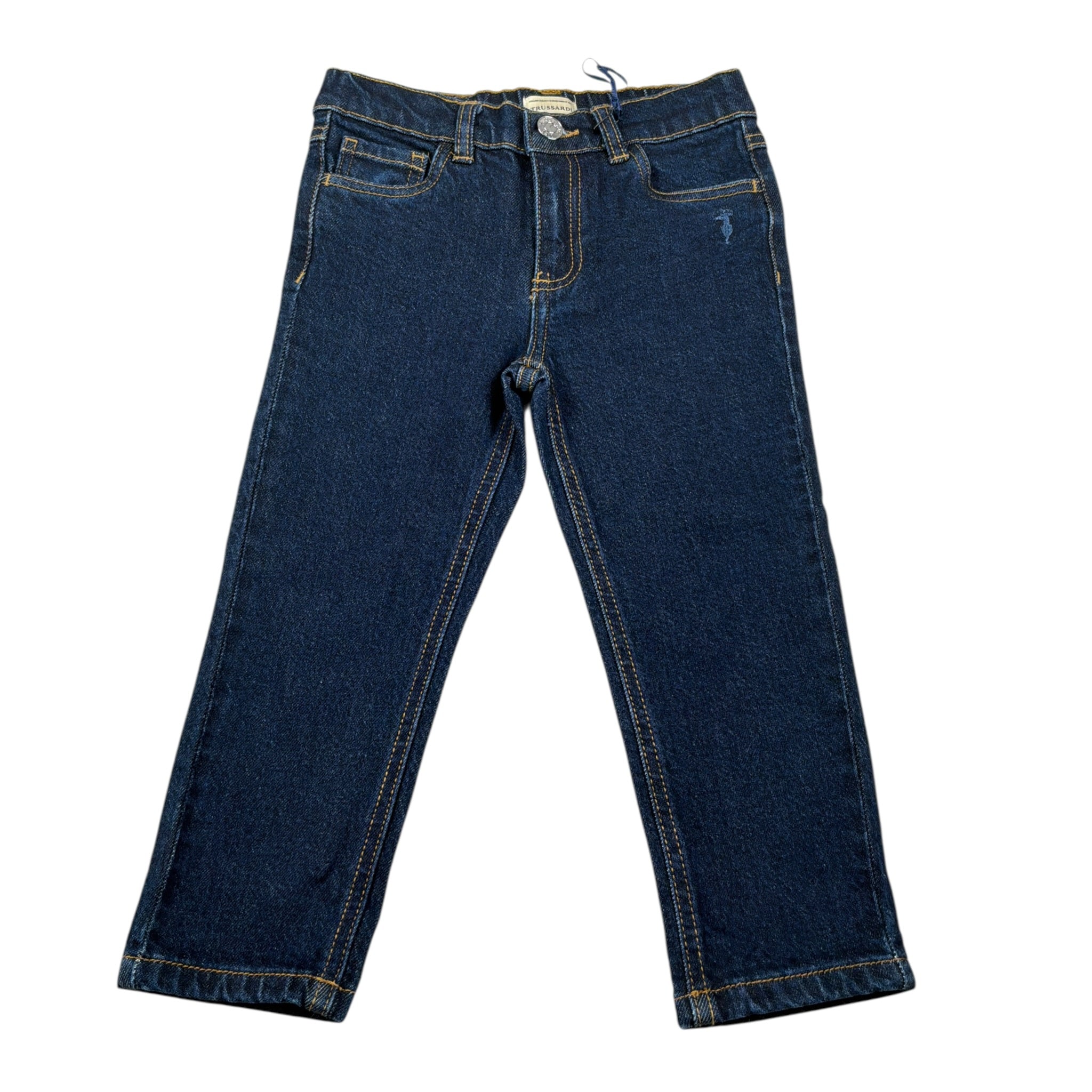 Trussardi Jeans tinta unita con Elastico In Vita Blu per Neonato TIA26017JE BLU TRUSSARDI 