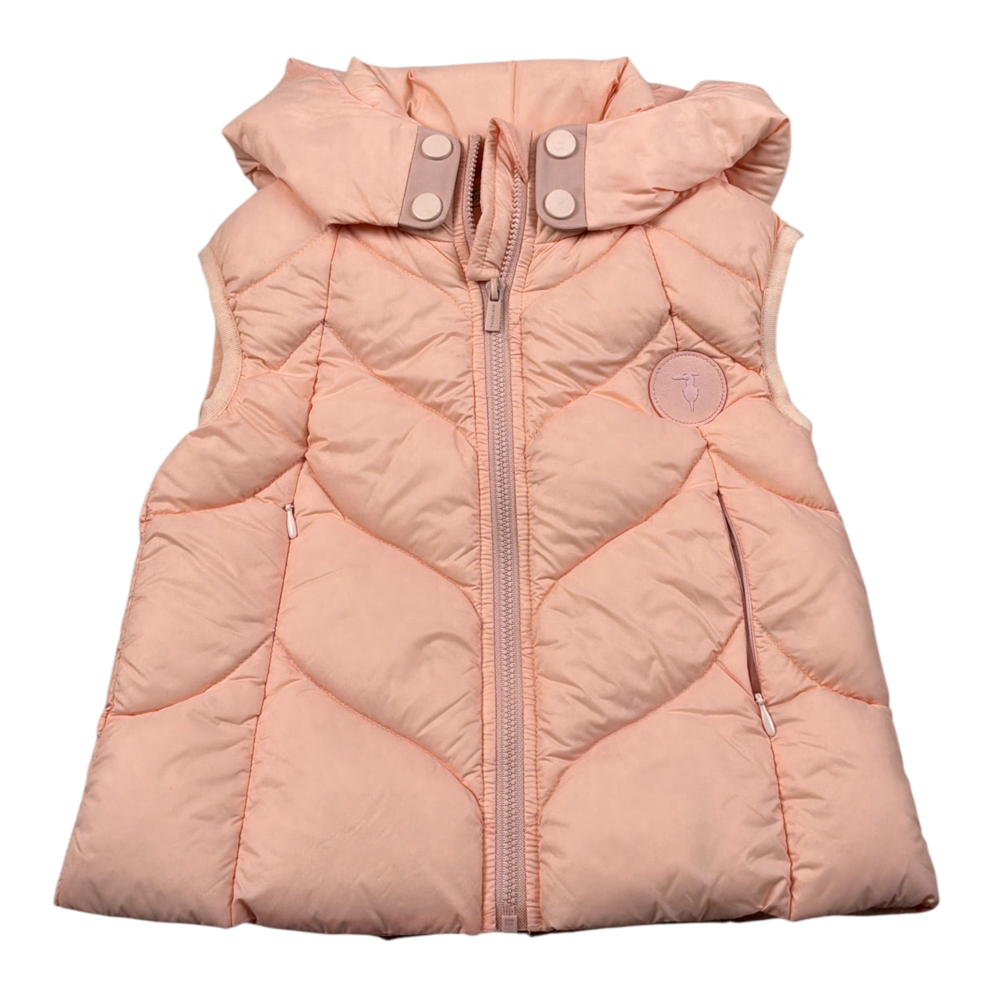 Trussardi Smanica tinta unita con Cappuccio Rosa per Neonata TIA26023PI ROSA TRUSSARDI 