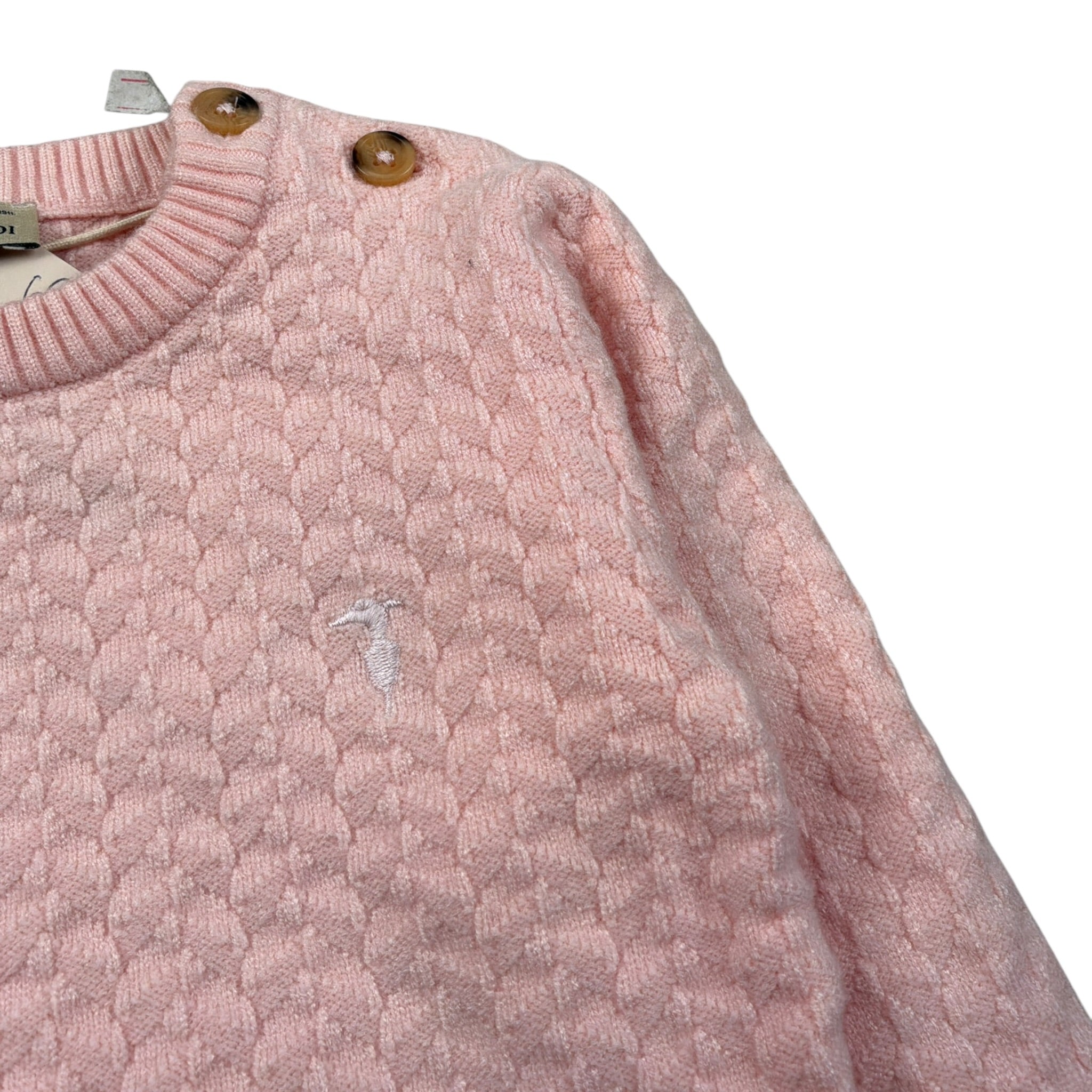 Trussardi Maglia Girocollo tinta unita Rosa per Neonata TIA26027MA ROSA TRUSSARDI 