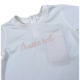 Trussardi T-Shirt tinta unita con Stampa Bianco per Neonata TIA26030TS BIANCO TRUSSARDI 