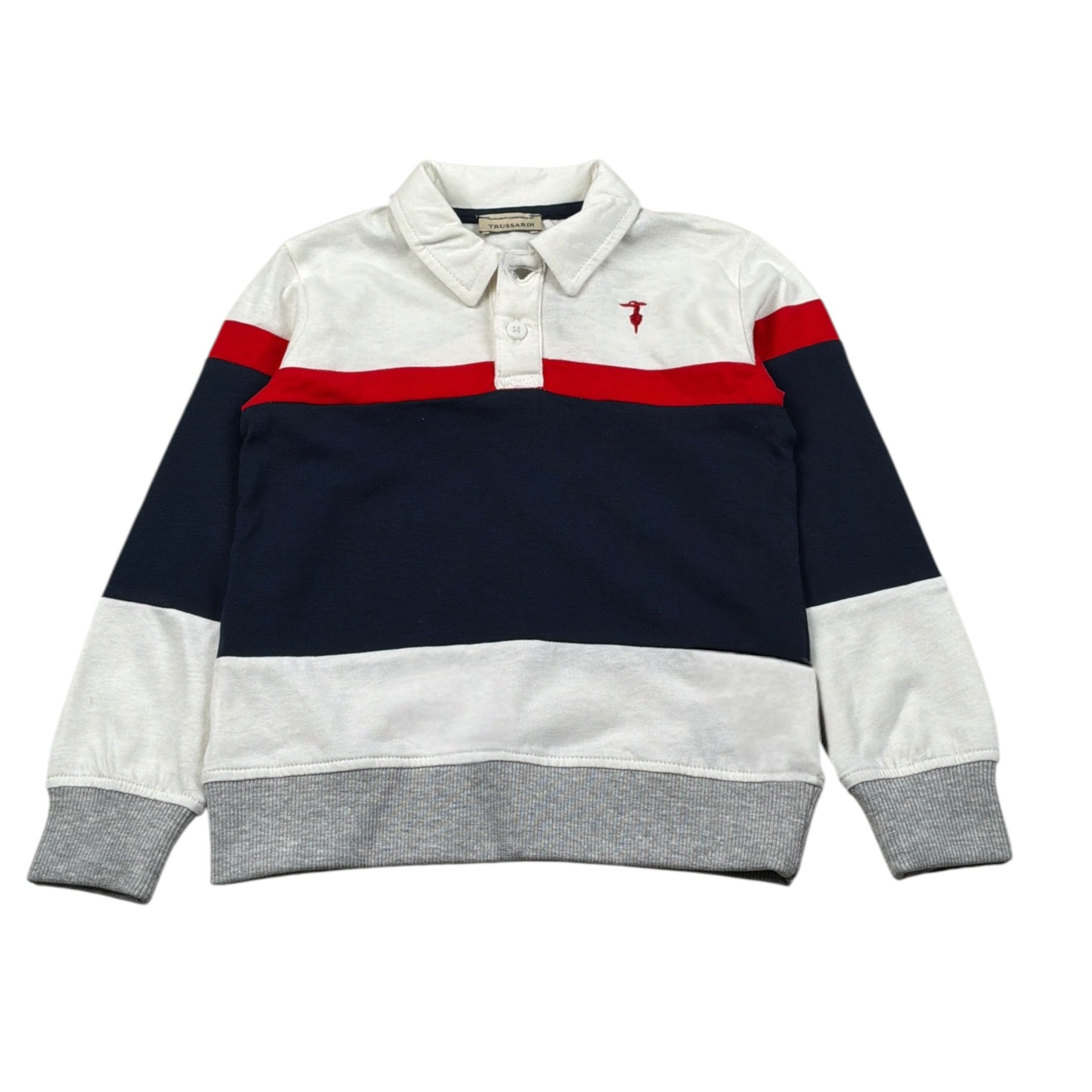 Trussardi Polo Manica Lunga Tricolore Multicolor per Neonato TIA26035PO MULTICOLOR TRUSSARDI 