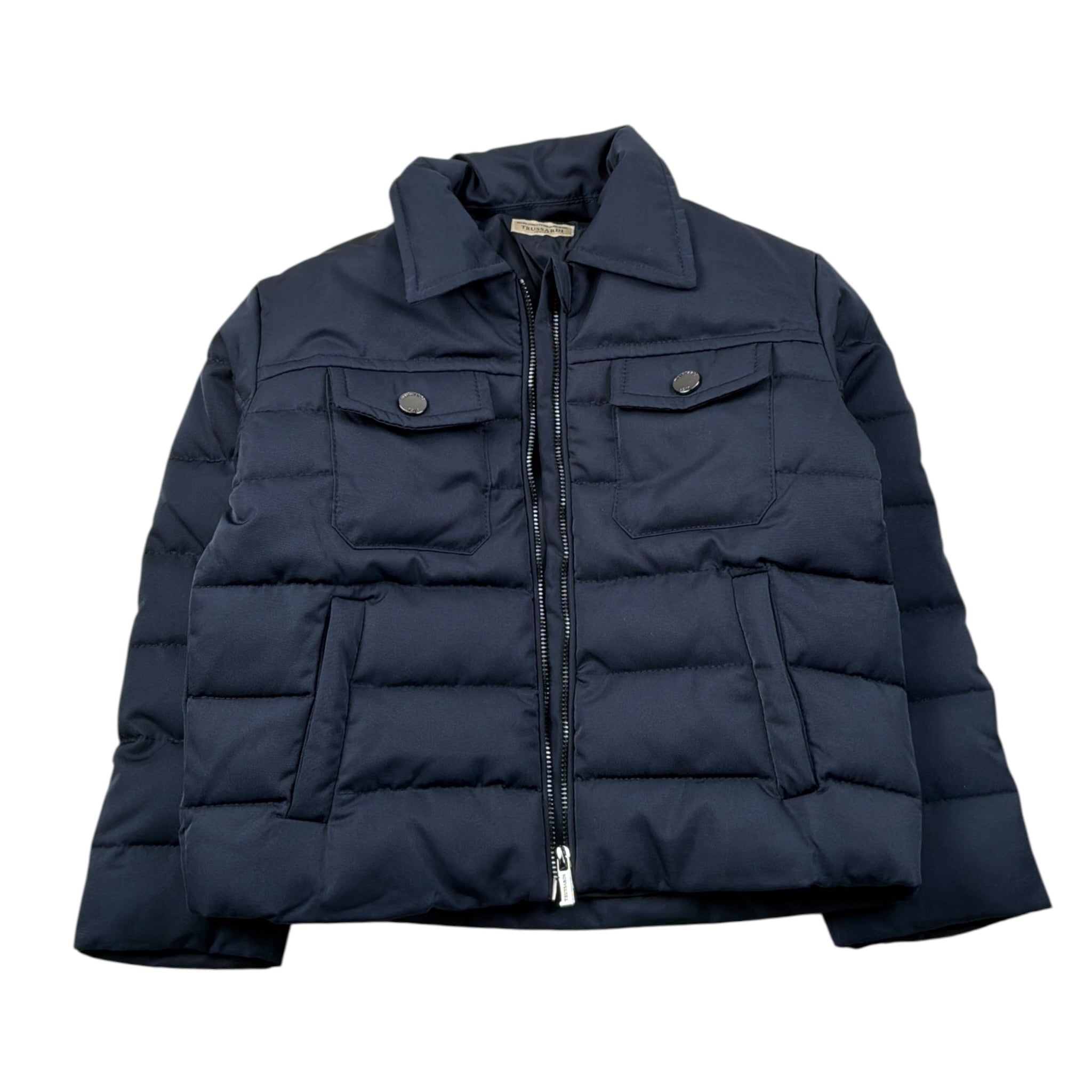 Trussardi Giubbino tinta unita con Colletto E Zip Blu per Neonato TIA26043PI BLU TRUSSARDI 