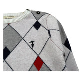 Trussardi Maglia Girocollo Stampa Fantasia Panna per Neonato TIA26052MA PANNA TRUSSARDI 