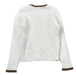 Trussardi Maglia tinta unita con Profili In Contrasto Bianco per Neonato TIA26084MA BIANCO TRUSSARDI 