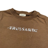 Trussardi T-Shirt Girocollo tinta unita con Logo Marrone per Neonato TIA26086TS MARRONE TRUSSARDI 