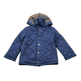 Trussardi Giubbino tinta unita con Cappuccio Blu per Neonato TIA26090GB BLU TRUSSARDI 