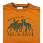 Trussardi T-Shirt Girocollo tinta unita con Logo Arancione per Neonato TIA26104TS ARANCIONE TRUSSARDI 