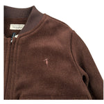Trussardi Felpa con Zip tinta unita Marrone per Neonato TIA26106FE MARRONE TRUSSARDI 