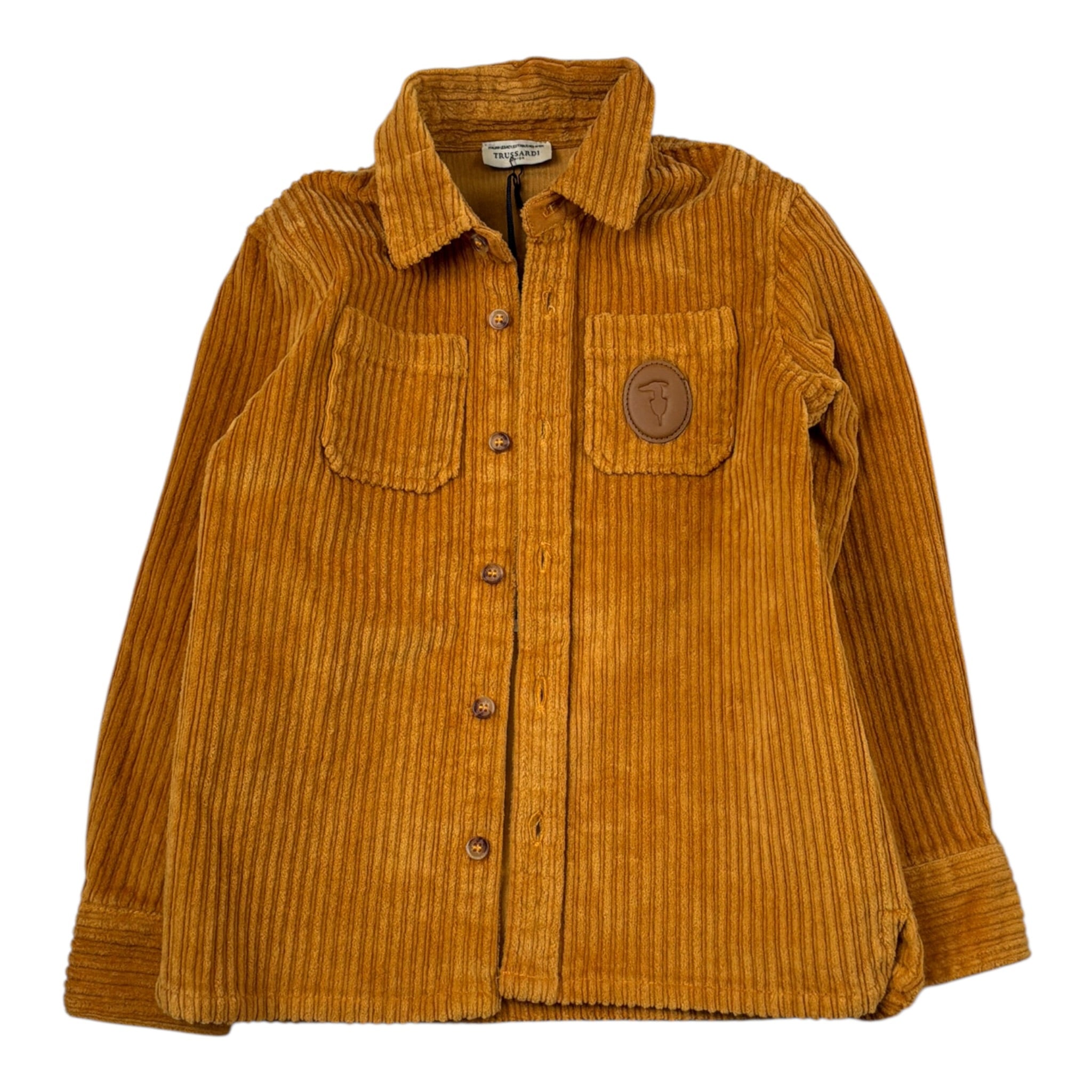 Trussardi Camicia tinta unita con Logo Giallo per Neonato TIA26107CA GIALLO TRUSSARDI 