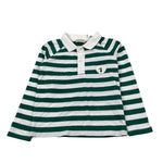 Trussardi Polo Manica Lunga Fantasia A Righe Bianco/Verde per Neonato TIA26120PO BIANCO/VERDE TRUSSARDI 