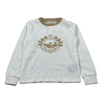 Trussardi Shirt Girocollo tinta unita con Logo Panna per Neonato TIA26122TS PANNA TRUSSARDI 