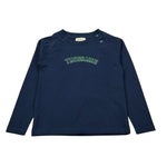 Trussardi Shirt Girocollo tinta unita con Logo Blu per Neonato TIA26126TS BLU TRUSSARDI 